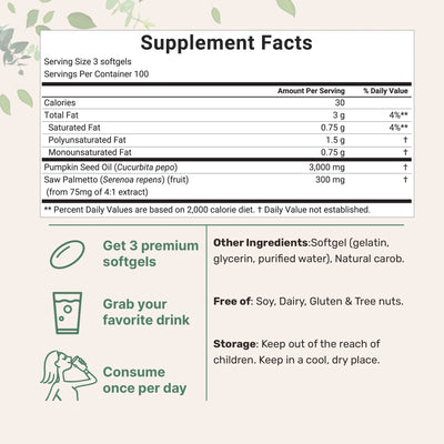 Serouna™ Pumpkin Seed Oil Capsules